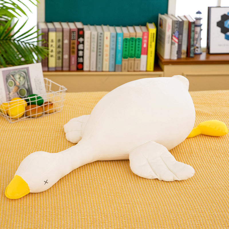 Soft White Goose Plush Pillow
