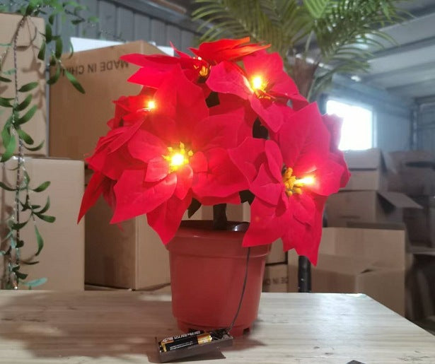 LED Flowerpot Tree Lamp – Warm Ambient Decorative Light