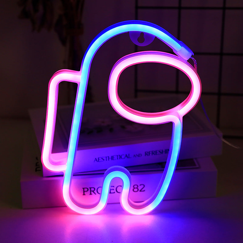Creative LED Neon Wall Light – Gaming & Aesthetic Room Decor