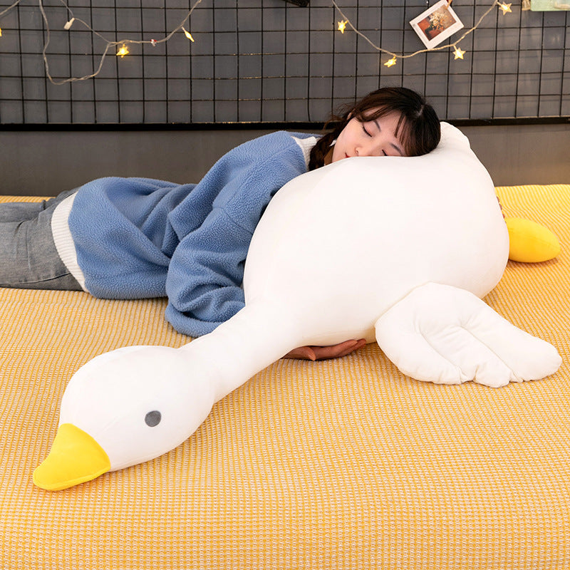 Soft White Goose Plush Pillow