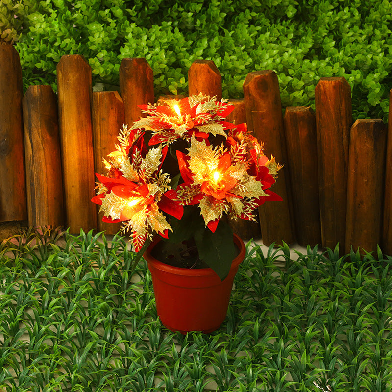 LED Flowerpot Tree Lamp – Warm Ambient Decorative Light