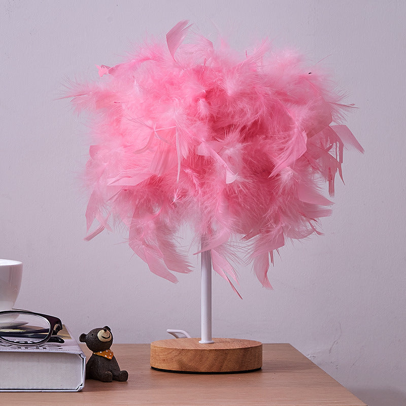 Feather Glow LED Table Lamp – Soft Ambient Decorative Bedside Light