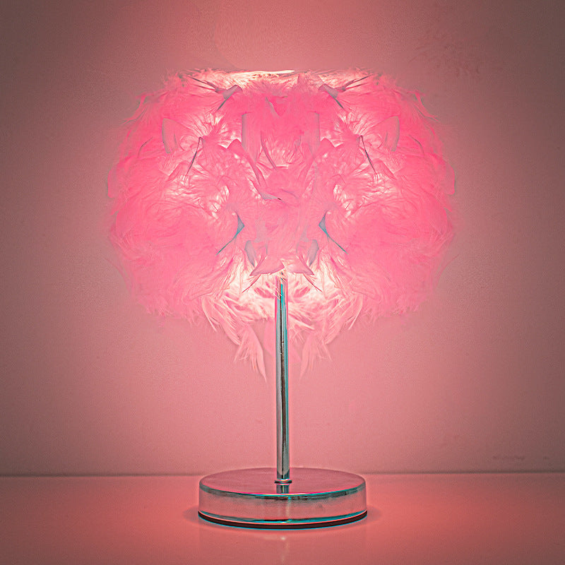 Feather Glow LED Table Lamp – Soft Ambient Decorative Bedside Light