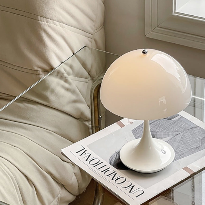 Nordic Mushroom Ambient Lamp – Rechargeable Touch LED Bedside Light