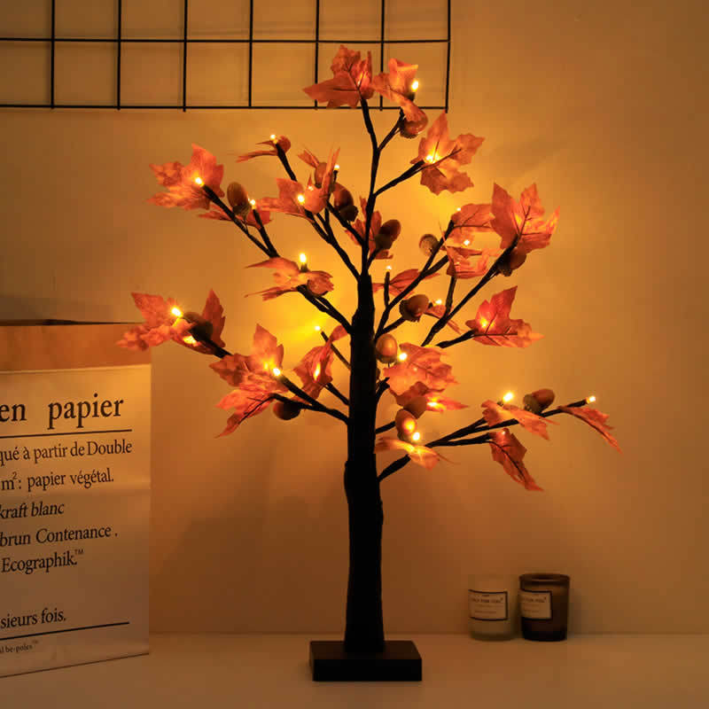 Maple Leaf Decorative LED Tree Lamp – Warm Ambient Light for Home & Holiday Decor