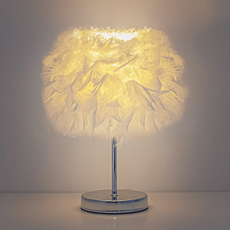 Feather Glow LED Table Lamp – Soft Ambient Decorative Bedside Light