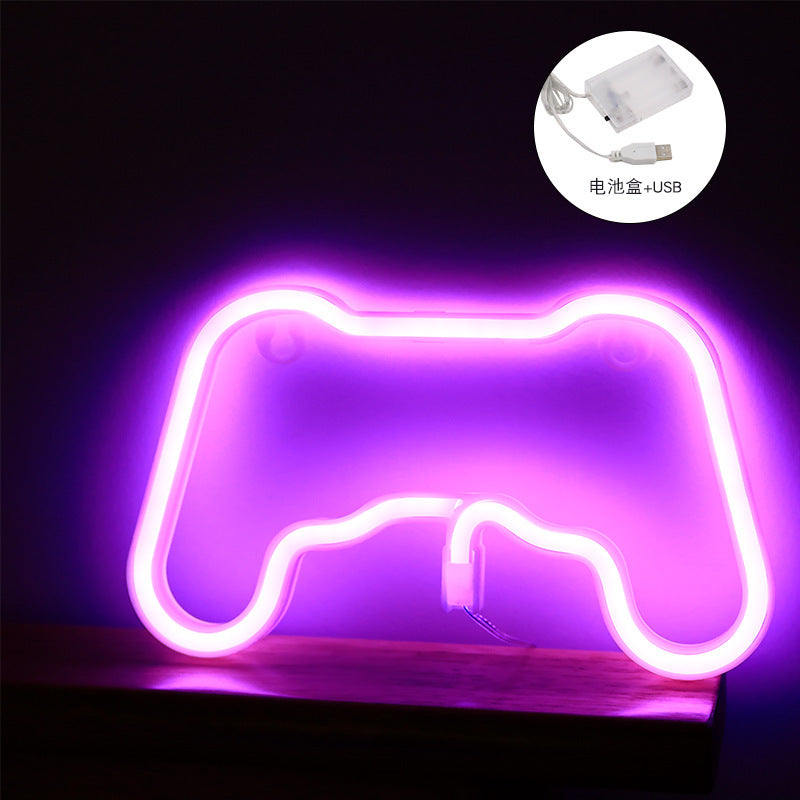 Creative LED Neon Wall Light – Gaming & Aesthetic Room Decor