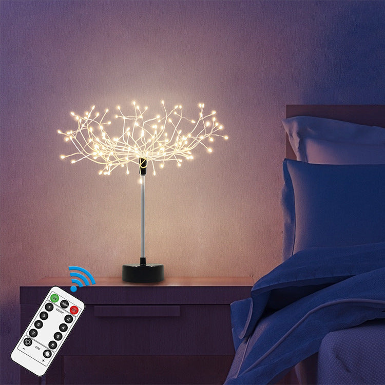 Decorative LED Branch Table Lamp – Remote Control & Warm Ambience